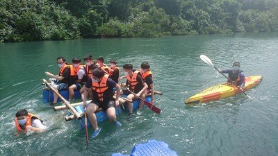 Raft Building in River 2